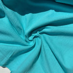 100% Cotton Jersey Aqua Blue Knit Medium-Heavy Weight Eco-Friendly Fabric By The Yard 60″