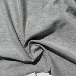 100% Cotton Jersey Heather Gray Knit Medium-Heavy Weight Eco-Friendly Fabric By The Yard 60″ - View 4