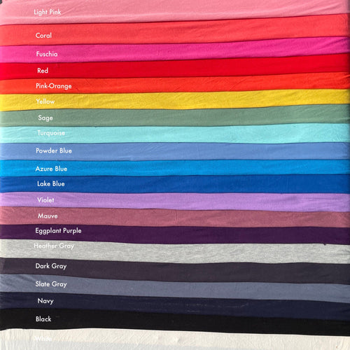 Bamboo Spandex Jersey Knit 60″ Eco-Friendly Fabric By The Yard