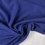 Midnight Blue Cotton Jersey Spandex 10 oz Medium Weight Eco-Friendly Sustainable Fabric By the Yard - View 3