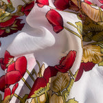 100% Cupro Georgette Japanese Lightweight Earthy flower Silk-like Fabric by the Yard - Luxury Material for Sewing, Dressmaking, and Crafts - View 3