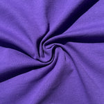 100% Cotton Jersey Purple Knit Medium-Heavy Weight Eco-Friendly Fabric By The Yard 60″
