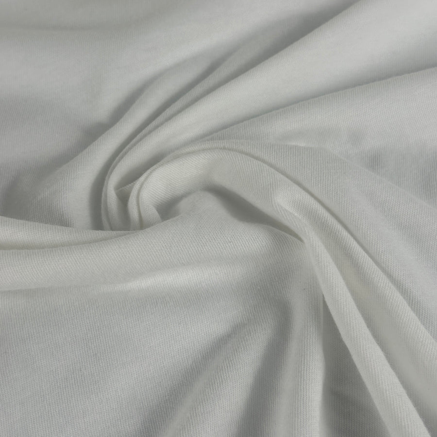 Combed cotton jersey knit fabric swirl, 147 GSM, PFD prepared for dye