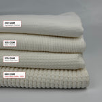 Cotton Thermal Waffle Knit · From Baby Thermal to Extra Heavy, 244–660 GSM