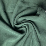 Heavy Cotton French Terry Hunter Green Knit With Matching Jersey and Rib | 450 GSM/22 Oz French Terry Heavy Sweatshirt Fabric By The Yard - View 2
