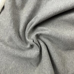 Heavy Cotton French Terry Heather Gray Knit With Matching Jersey and Rib | 450 GSM/22 Oz French Terry Heavy Sweatshirt Fabric By The Yard - View 2