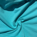 100% Cotton Jersey Aqua Blue Knit Medium-Heavy Weight Eco-Friendly Fabric By The Yard 60″ - View 3