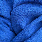 Heavy Cotton French Terry Sky Blue Knit With Matching Jersey and Rib | 450 GSM/22 Oz French Terry Heavy Sweatshirt Fabric By The Yard - View 2