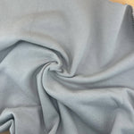 Organic Gray Cotton Fleece Medium Weight | 350 GSM/ 12 OZ Knit Sweatshirt Fabric By The Yard - View 2