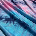 Bamboo Spandex Jersey Knit Blue,Pink & Purple Cloud Tie Dye Splash 60″ Eco-Friendly Fabric By The Yard eco-friendly - View 2
