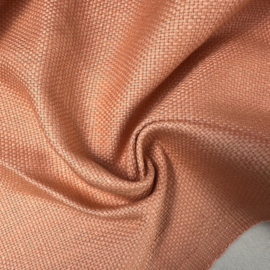 Peach Pink 100% Italian Heavy Cotton Canvas 12 oz Upholstery Fabric By The Yard 60″