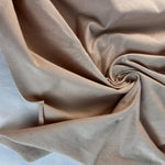 Cream Cotton Jersey Spandex 10 oz Medium Weight Eco-Friendly Sustainable Fabric By the Yard - View 2