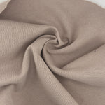 Organic Mocha Cotton Fleece Rib Medium Weight | 350 GSM/ 12 OZ Knit Sweatshirt Fabric By The Yard - View 3