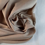 Tan Cotton Jersey Spandex 10 oz Medium Weight Eco-Friendly Sustainable Fabric By the Yard - View 2