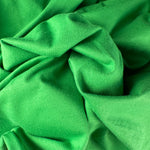 Kermit Green Cotton Jersey Spandex 10 oz Medium Weight Eco-Friendly Sustainable Fabric By the Yard - View 2