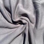 Cotton Fleece Dark Grey With Matching Rib Medium Weight | 400 GSM/ 12 OZ Knit Sweatshirt Fabric By The Yard - View 2