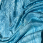 Bamboo Sky Blue & White Tie Dye Splash Spandex Jersey Knit 60″ Eco-Friendly Fabric By The Yard - View 2