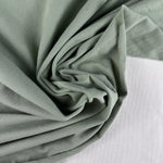 Sage Green Cotton Jersey Spandex 10 oz Medium Weight Eco-Friendly Sustainable Fabric By the Yard - View 2