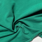 100% Cotton Jersey Kelly Green Knit Medium-Heavy Weight Eco-Friendly Fabric By The Yard 60″ - View 3