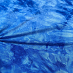 Bamboo Spandex Jersey Knit Royal Blue & White Cloud Tie Dye Splash 60″ Eco-Friendly Fabric By The Yard - View 3