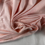 Baby Pink Cotton Jersey Spandex 10 oz Medium Weight Eco-Friendly Sustainable Fabric By the Yard - View 2