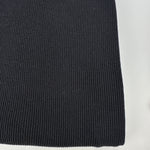 Heavy cotton 2x1 rib knit fabric, Black