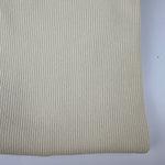 Heavy cotton 2x1 rib knit fabric, Cream