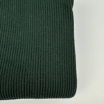 Heavy cotton 2x1 rib knit fabric, Hunter Green
