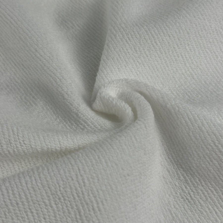 Unbrushed loop back of the heavyweight 3-end French terry 385 GSM, PFD