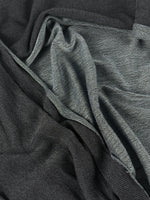 Laundered indigo Tencel French terry, face and loop back