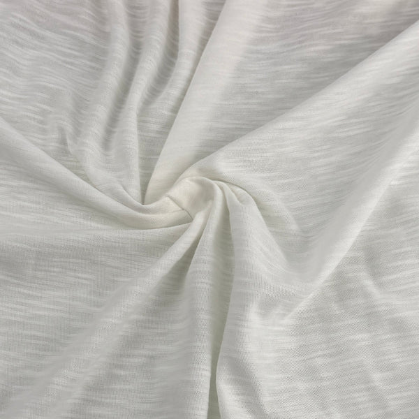 Close-up of the Supima slub jersey knit structure