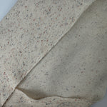 Confetti nep lightweight French terry fabric, cream with multicolor flecks