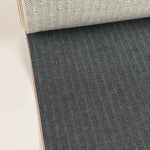 Herringbone denim with red selvedge line
