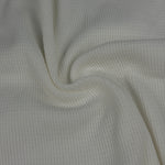 Close-up of cotton thermal knit fabric texture